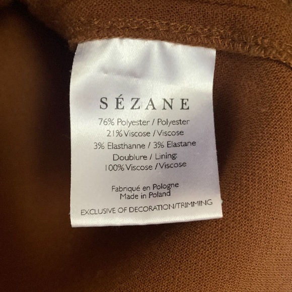 Sezane Ida Short Sleeve Button Up Blouse Coffee (Sold) - Picture 6 of 7